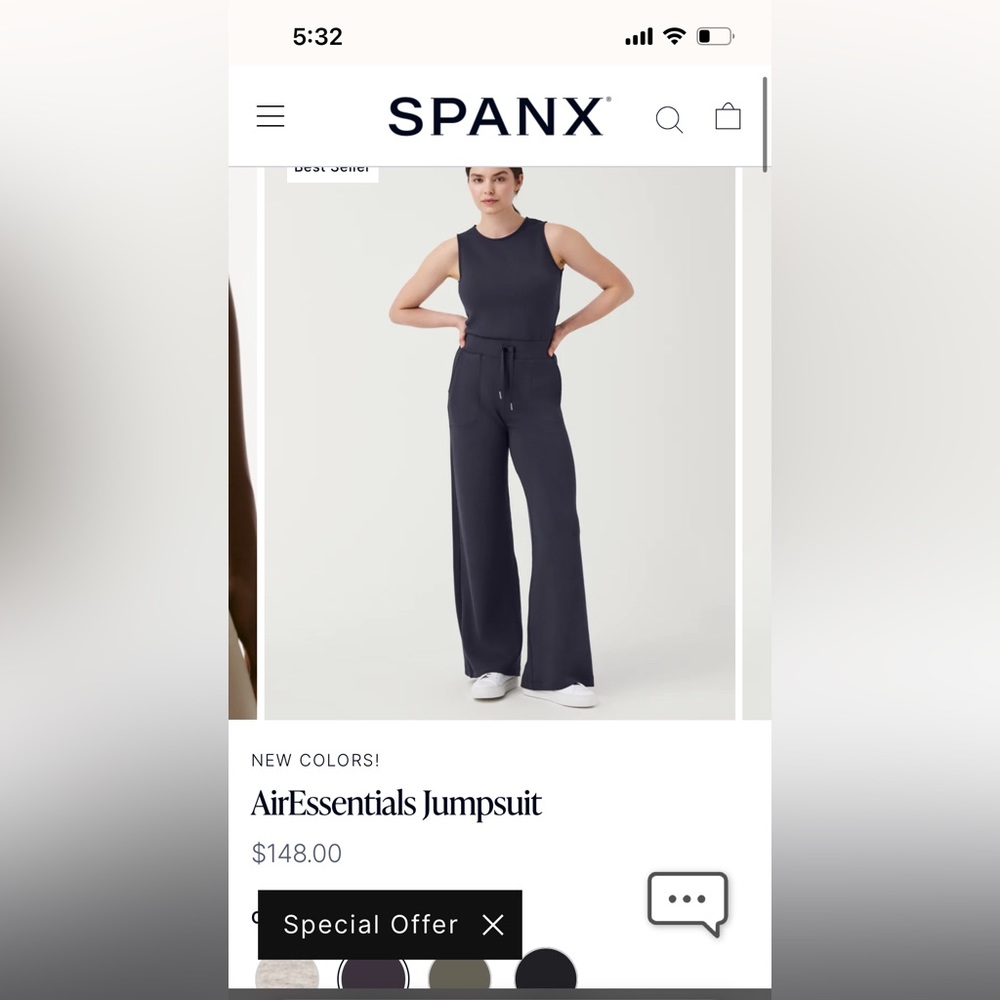 Air essentials spanx jumpsuit